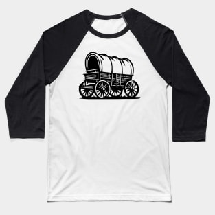 Pioneer Covered Wagon Baseball T-Shirt
